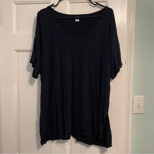 Old Navy Luxe Swing Tee Shirt Navy Blue Size XL